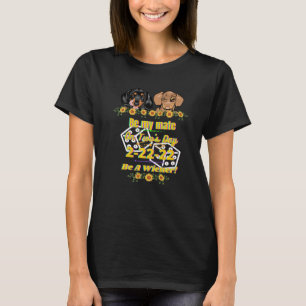 Funny Dachshund Pet Wiener Dog Two's Day Be My Mat T-Shirt