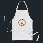 Funny Dachshund Sausage Dog Monogram Standard Apron<br><div class="desc">Cute and funny dachshund,  sausage dogs or wiener dogs in perpetual motion.
Customise by changing or removing the initial.</div>