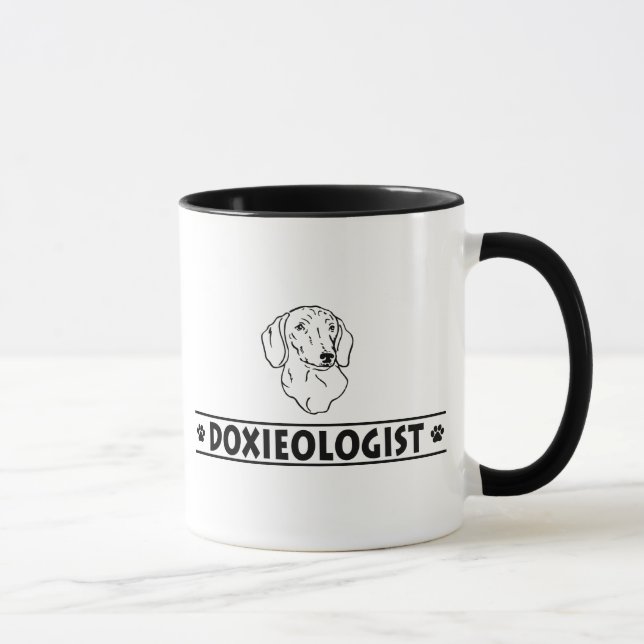 Funny Dachshund - Smoothcoated Mug (Right)