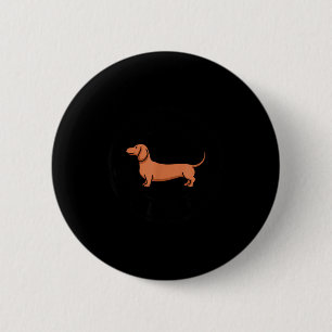 Funny dachshund weiner long dog club sausage breed 6 cm round badge
