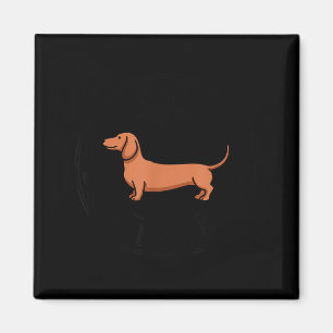 Funny dachshund weiner long dog club sausage breed magnet