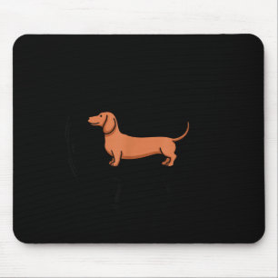 Funny dachshund weiner long dog club sausage breed mouse pad