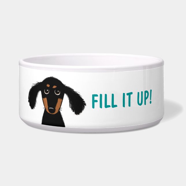 Funny Dachshund with Custom Text (Front)