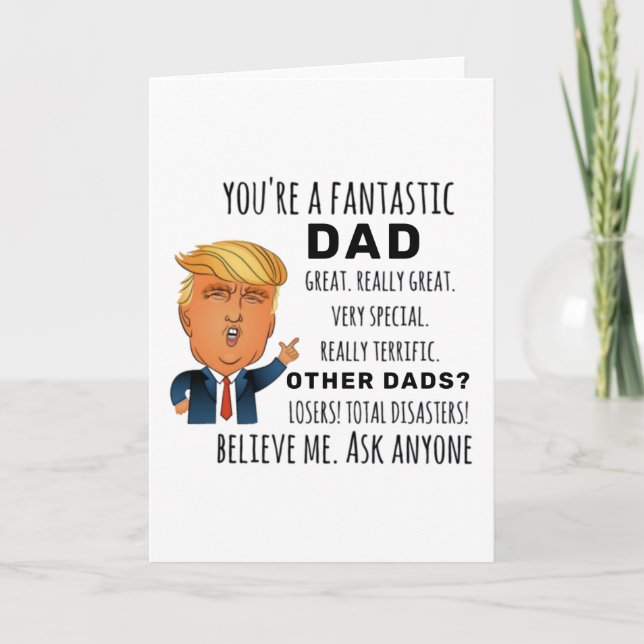Funny Dad Birthday Best Gift Card (Front)