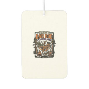 Funny Dad Bod Bear Camping Father Figure Shirt_1 Car Air Freshener