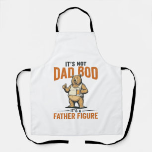 Funny Dad Bod Father Figure Bear Beer Shirt_1 Apron