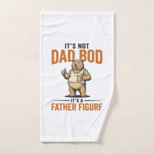 Funny Dad Bod Father Figure Bear Beer Shirt_1 Hand Towel