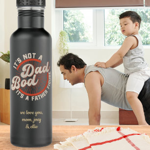 Funny Dad Bod Father Figure Gift 710 Ml Water Bottle