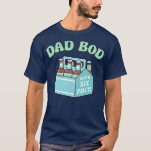 Funny Dad Bod With Six Pack Beer T-Shirt