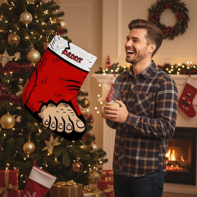 Funny Dad Christmas Stocking Ugly Toes  (Creator Uploaded)