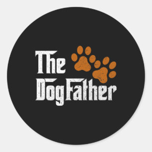 Funny Dad Daddy Papa Pops Fathers Day Gift Idea  Classic Round Sticker