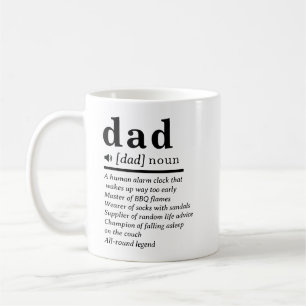 Funny Dad Definition Custom Coffee Mug