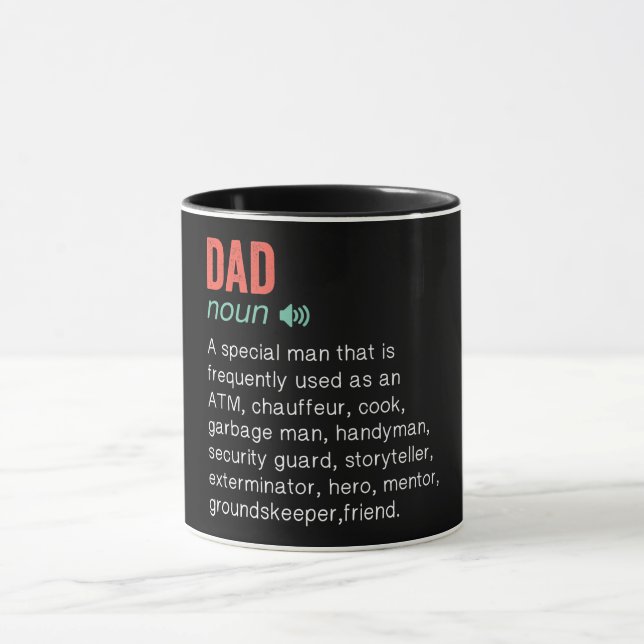 Funny Dad Definition Mug (Center)