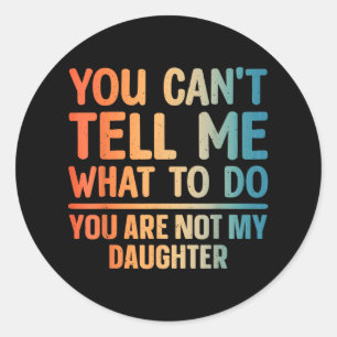 Funny Dad Design For Father Daddy Papa Men From Da Classic Round Sticker