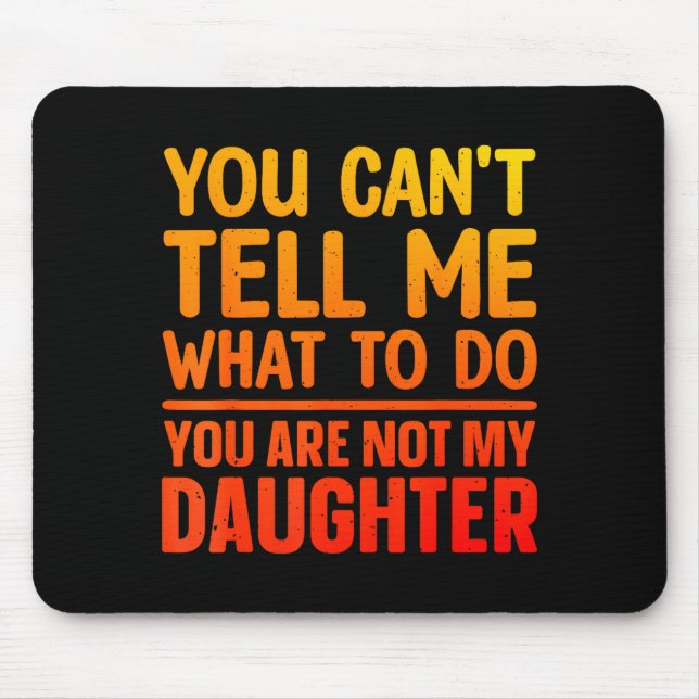 Funny Dad Design For Father Daddy Papa Men From Da Mouse Pad (Front)