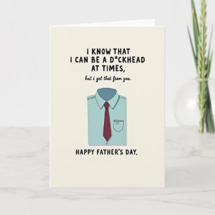 Funny Dad Dna Fathers Day Card