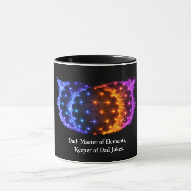 Funny Dad Elements Mug – Master of Elements Keeper (Center)
