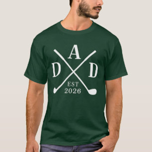 Funny Dad Est 2026 Father 2026 Loading New Dad Gol T-Shirt