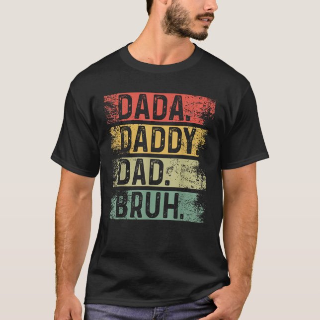 Funny Dad Evolution Stages T-Shirt (Front)