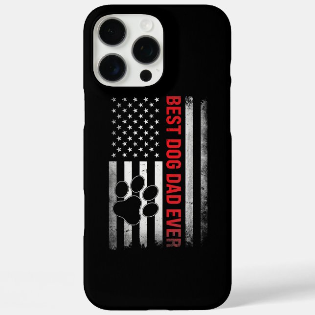 Funny Dad Fathers Day Dog Dad Case-Mate iPhone Case (Back)