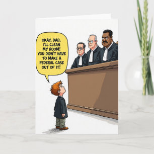 Funny Dad Federal Case Card
