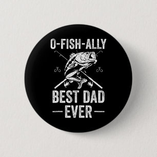 Funny Dad Fish B Fishing Father 6 Cm Round Badge