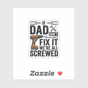 Funny Dad Fix It Screwed Tool Quote Vector Design_