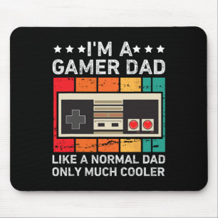 Funny Dad Gamer For Men Video Game Dad Gaming Fath Mouse Pad