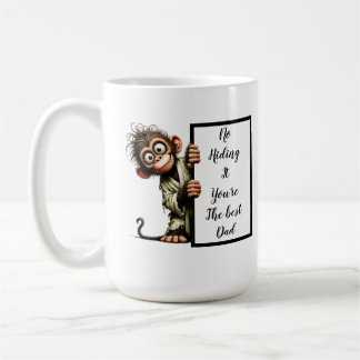 Funny dad gift with funny and quirky monkey T-Shir Coffee Mug