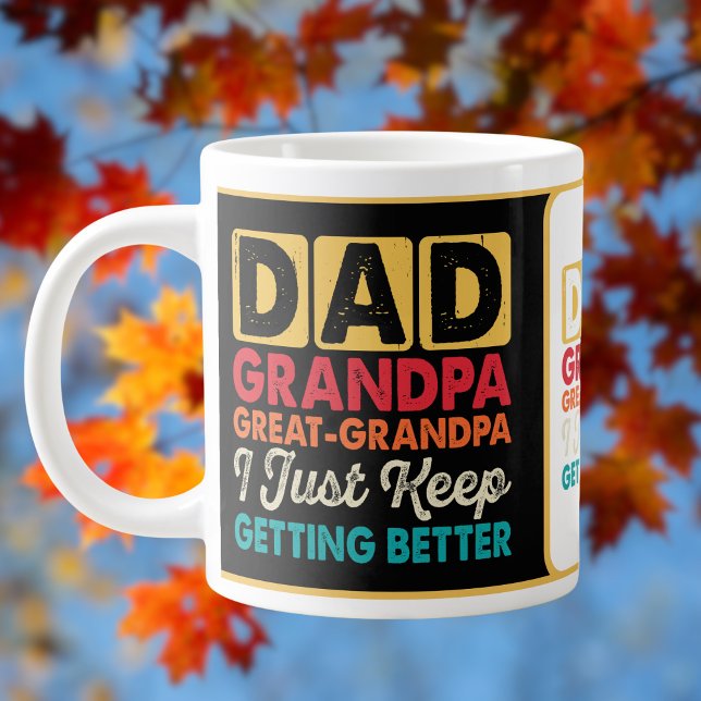 Funny "Dad Grandpa Great-Grandpa"  Large Coffee Mug (Creator Uploaded)