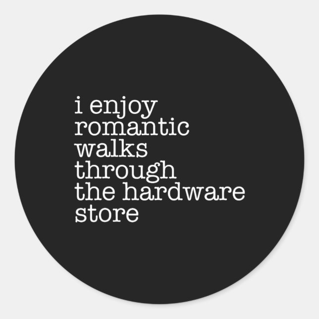 Funny Dad Handyman Hardware Store Tools Gift  Classic Round Sticker (Front)