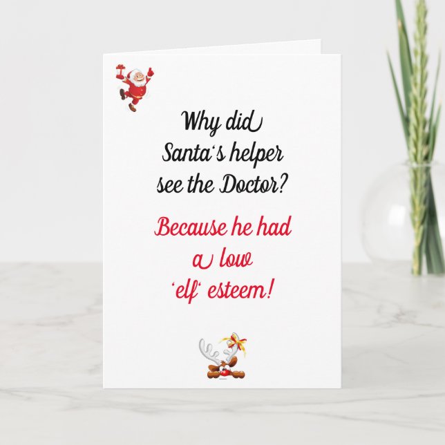 Funny Dad Joke Christmas Card (Front)
