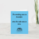 Funny Dad Joke Designed Card<br><div class="desc">This funny adorable dad joke designed card is a great Birthday gift for anyone celebrating their special day. If you like this joke, check out the large range of similar Dad Jokes in my store. If you would like to make this card more personalised, please message me and I will...</div>