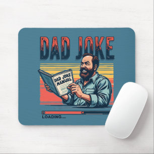 Funny Dad Joke Retro Humour Vintage Aesthetic Mouse Pad