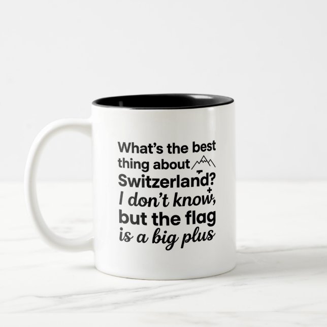Funny Dad Jokes 2 Tone Mug (Left)