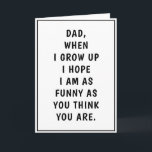 Funny Dad Jokes Birthday Father's Day Card<br><div class="desc">Are you looking for a funny Father's Day card? Look at our Funny Dad Jokes Birthday Father's Day Card! Great for anyone who loves humour.  Funny Card For Dad!</div>