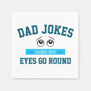Funny Dad Jokes Father Pun Napkin