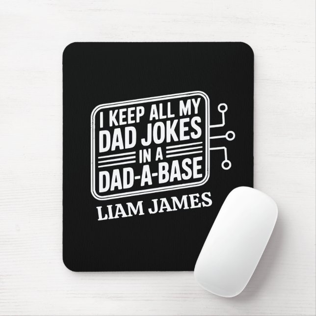 Funny Dad Jokes Fathers day gift for dad Mouse Pad (With Mouse)