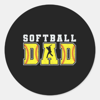 Funny Dad Life Softll Sell Grandpa Father's Day  Classic Round Sticker