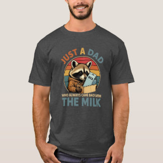 Funny Dad Milk Shirt | Racoon Design