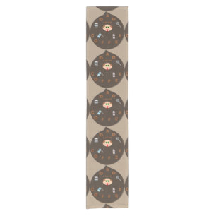 Funny Dad Monster Loves Coffee Table Runner