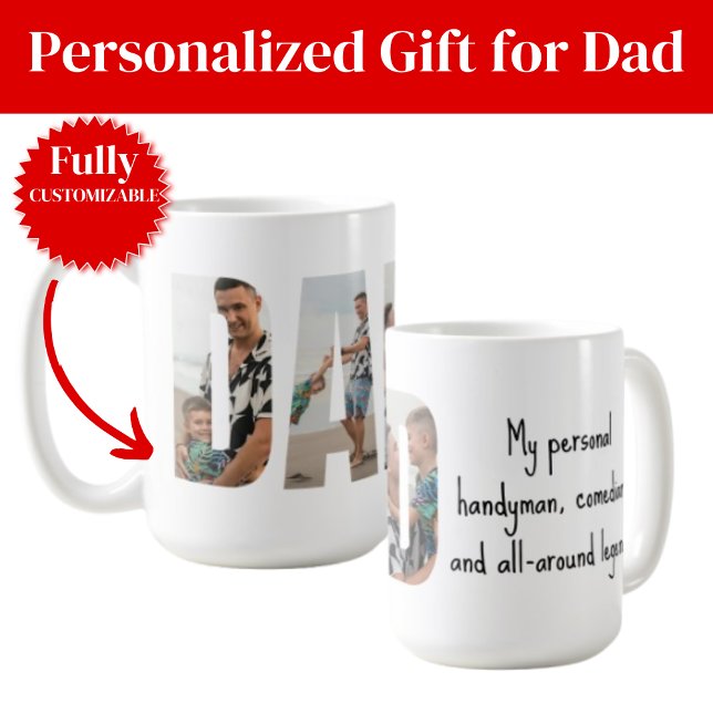 Funny Dad Mug – Handyman, Comedian & Legend (Funny Dad Mug – Handyman, Comedian & Legend)