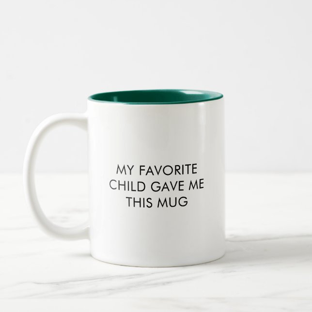 Funny Dad My Favourite Child Coffee Mug (Left)