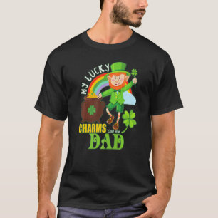 Funny Dad Paddy Day St Patricks Lucky Charms Call  T-Shirt