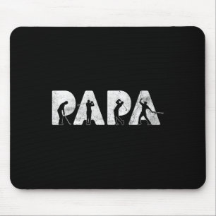 Funny Dad Papa Golf Daddy Funny Fathers Day Gift  Mouse Pad