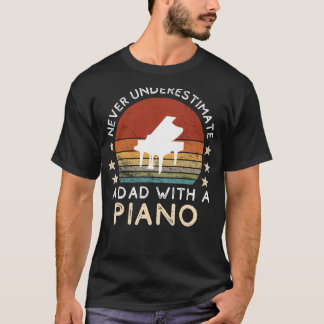 Funny Dad Piano Tee - Dads Musical Maestro & Wit!