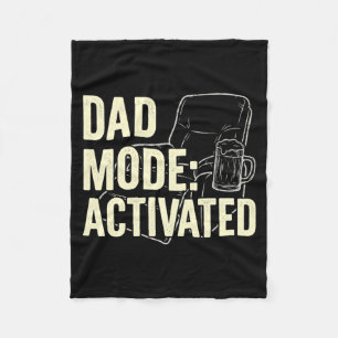 Funny Dad Pitmaster Bbq Papa Smoker Grill Party Fleece Blanket