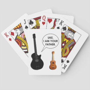 funny dad playing cards