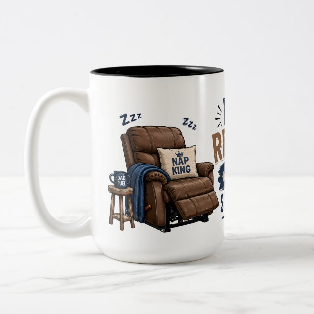 Funny Dad Recliner Coffee Mug (Left)