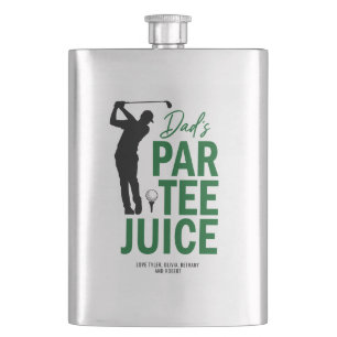 Funny “Dad’s Par-Tee Juice” Golf Drinking Hip Flask